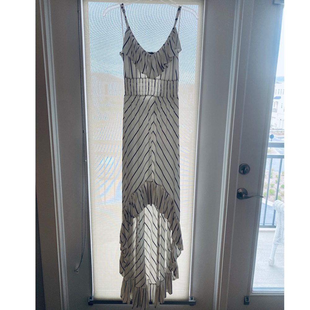 Express black and white stripped Maxi dress